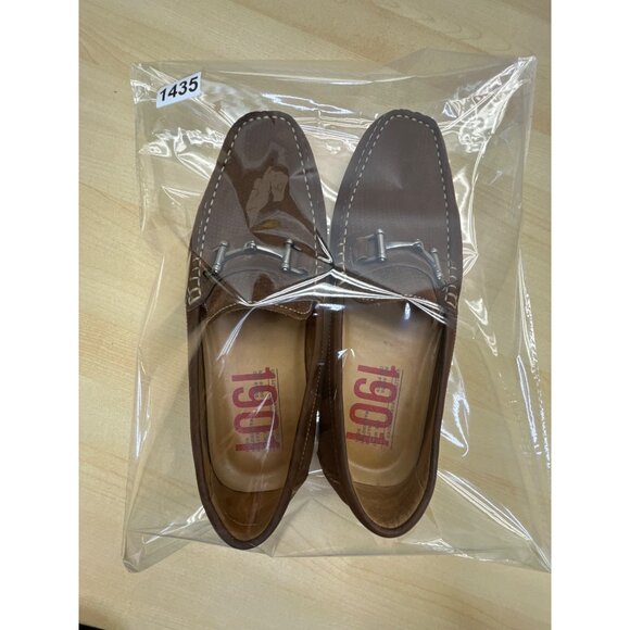 1901 Men’s Brown Suede & Leather Upper Slip-On Perforated Bit Loafers Size 10M - Picture 9 of 9